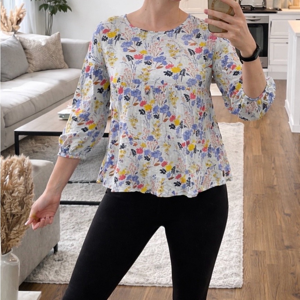 Klass Floral Print Women's Top - Multicolor